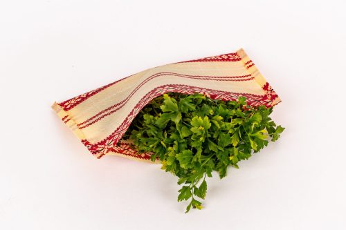 voskovaný obrúsok kapsička s bylinkami